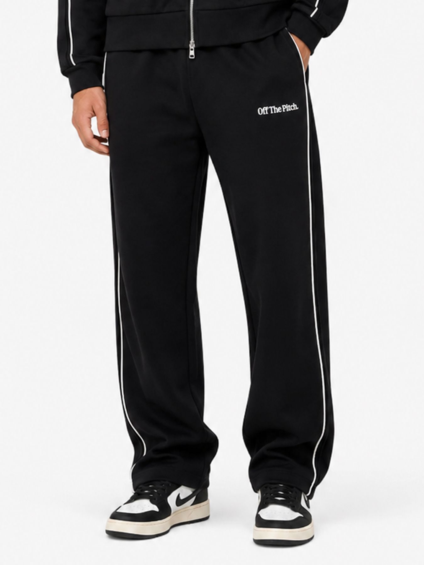 Off The Pitch Piping panel pants Black 00120189-999