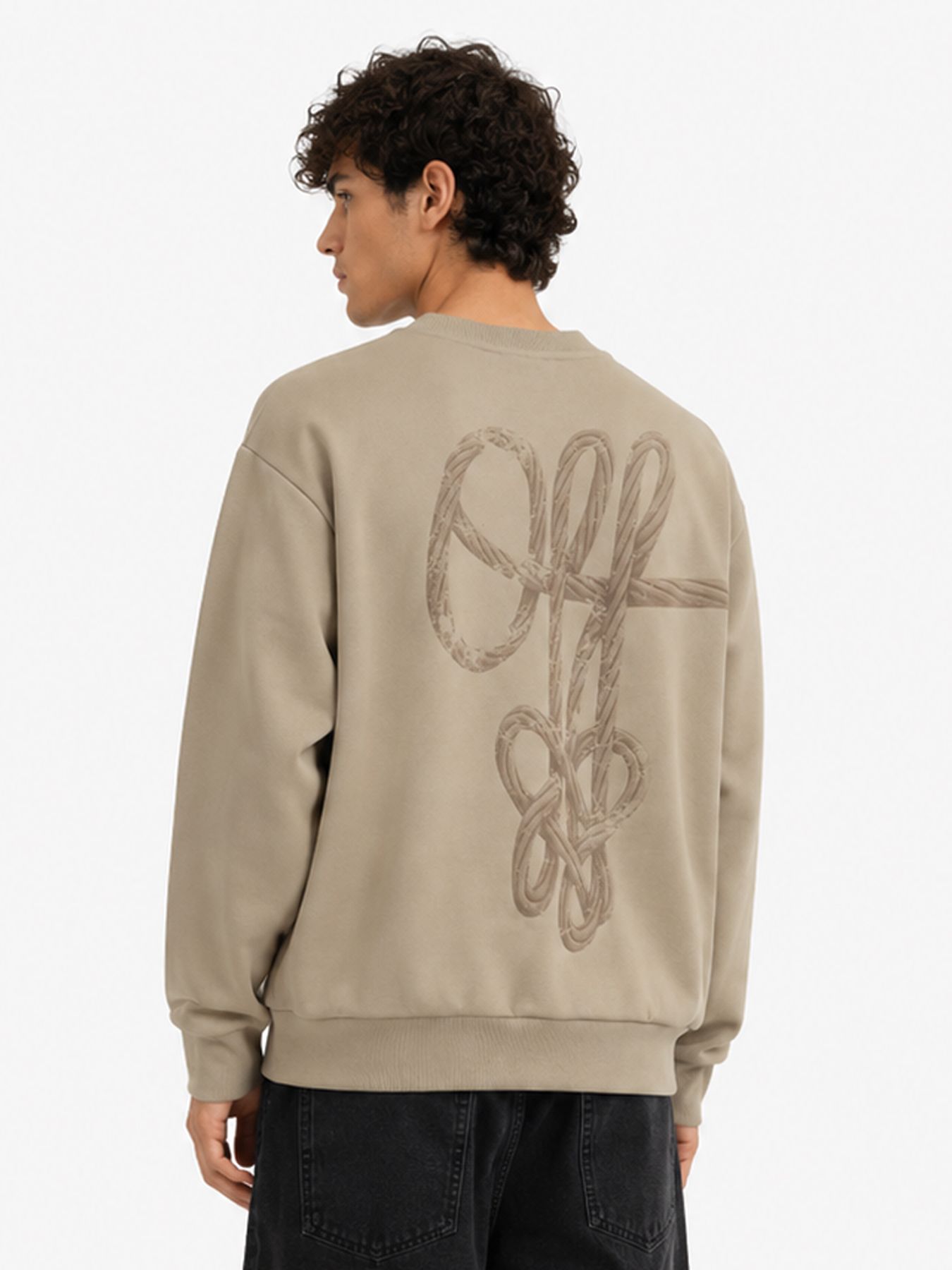 Off The Pitch Rope flow crewneck Sand 00120194-703