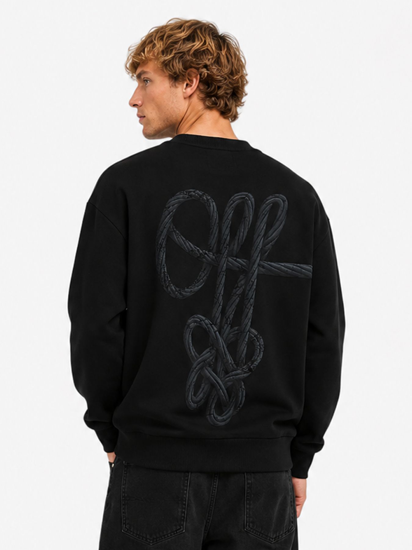 Off The Pitch Rope flow crewneck Black 00120194-999