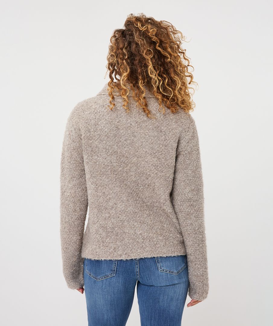Esqualo Cardigan flower button 040 grey 2900170050066