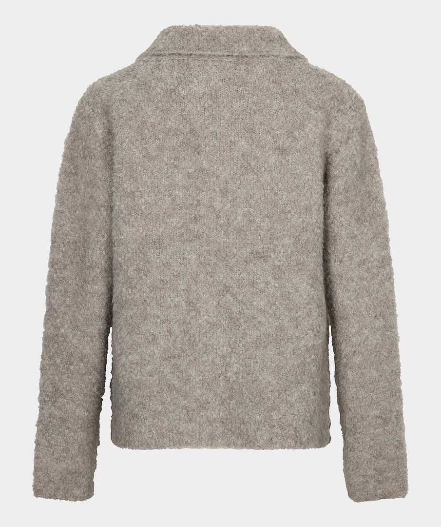 Esqualo Cardigan flower button 040 grey 2900170050066