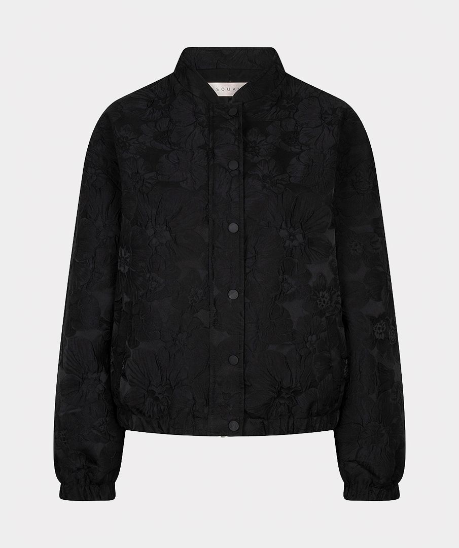 Esqualo Jacket fancy crinkle 000 black 2900170052121