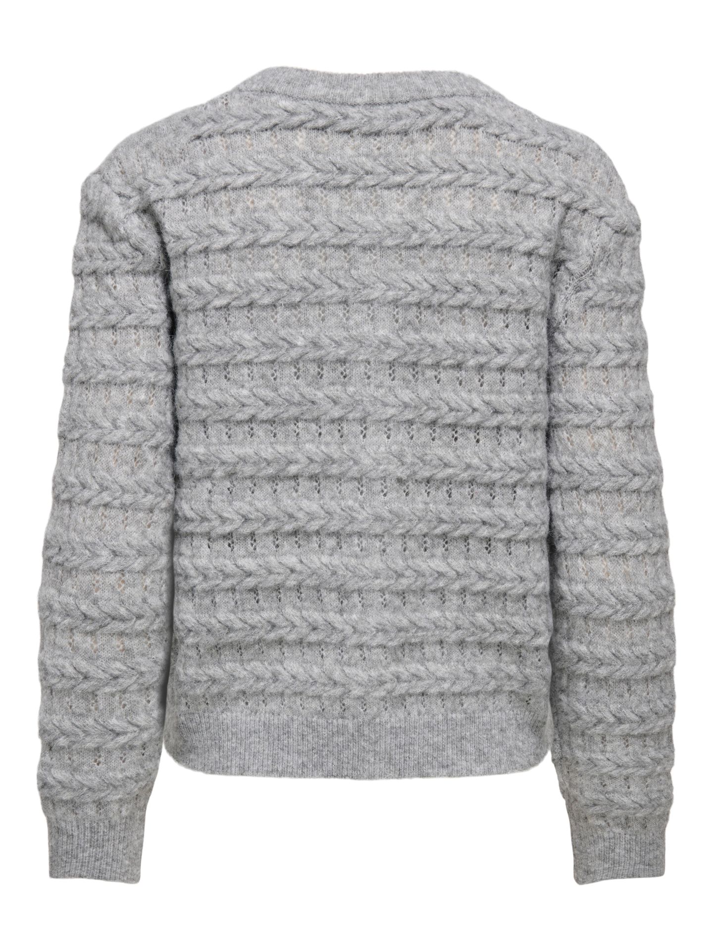 Only ONLCABALA LS CABEL CARDIGAN CC KNT Medium Grey Melange/CHECKS 2900170054026