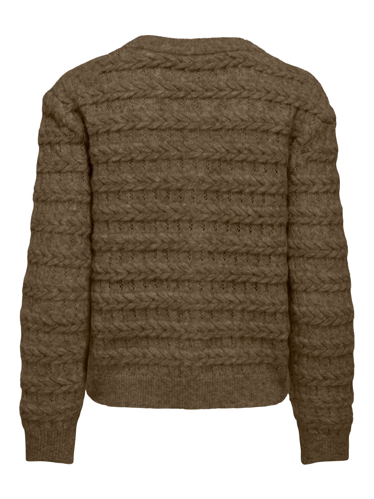 Only ONLCABALA LS CABEL CARDIGAN CC KNT Beech/Mel/Silver Heart Button 2900170055054