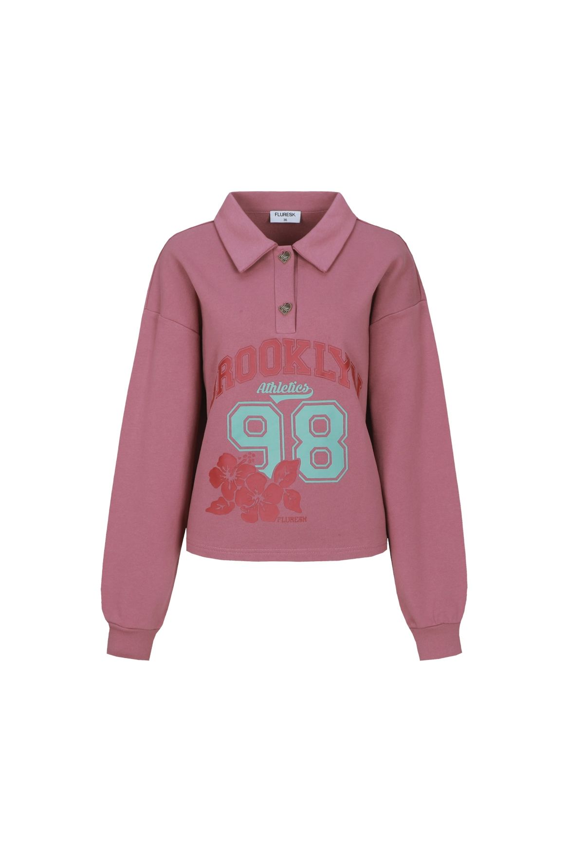Fluresk Aube sweater 540 rosy brown 00120325-EKA26015100000017