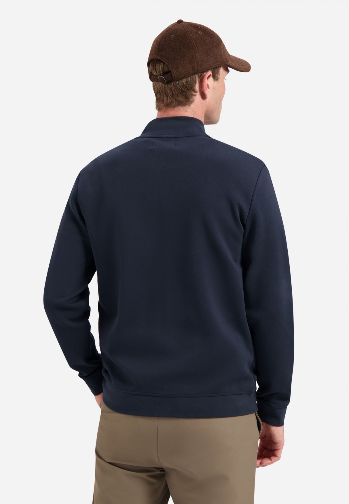 No Excess Sweater Full Zipper Pique Bomber 078 night 2900170071047