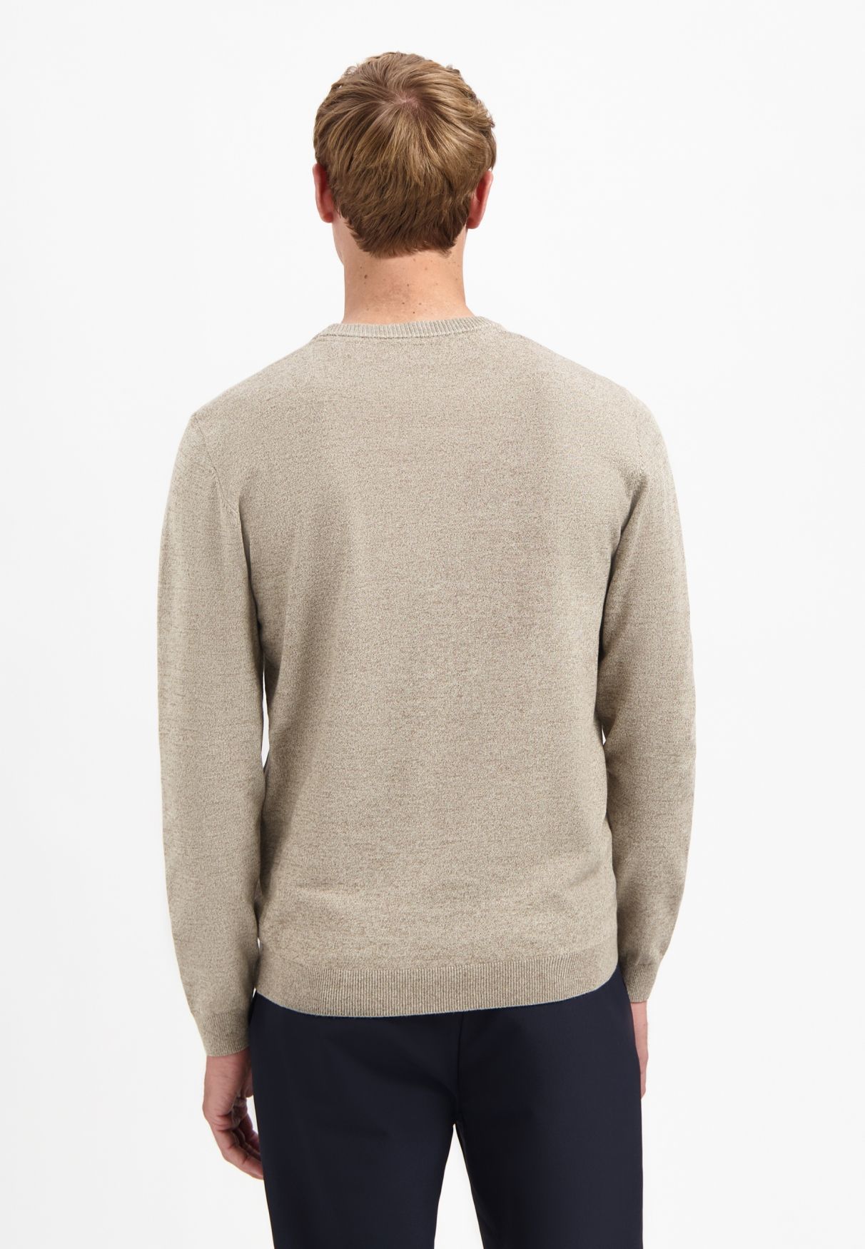 No Excess Pullover Crewneck 2 Coloured Melange 015 sand 2900170075045