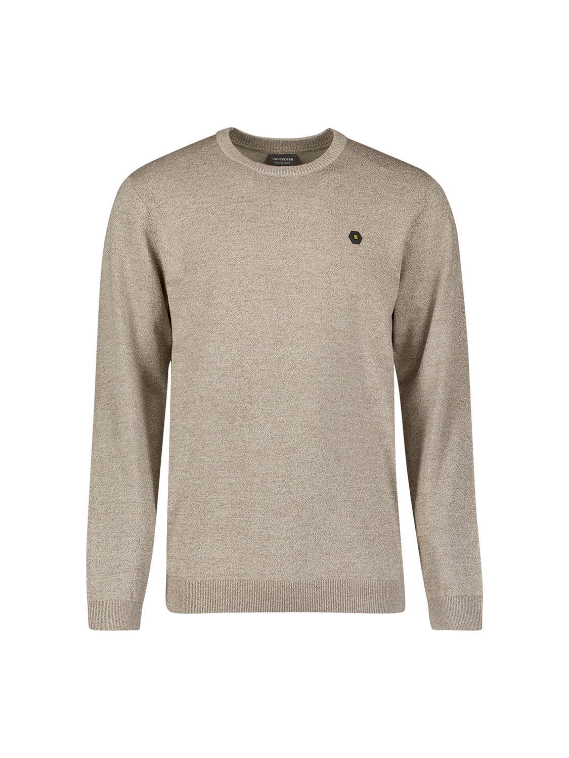 No Excess Pullover Crewneck 2 Coloured Melange 015 sand 2900170075045