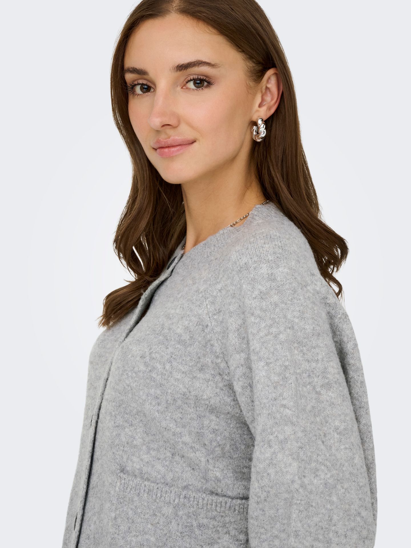 Only ONLPIEMONTE L/S CARDIGAN KNT NOOS Light Grey Melange 2900170110043