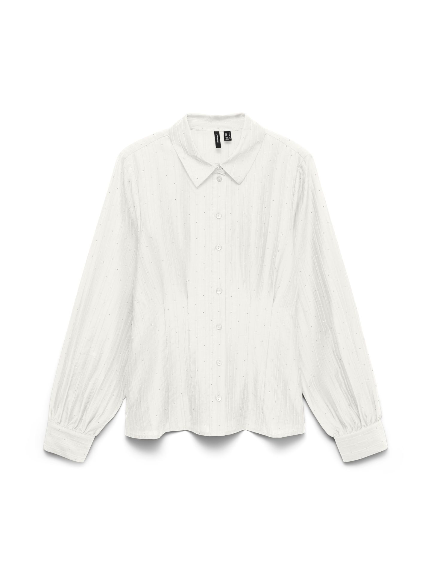 Vero Moda VMVICCA STUD LS SHIRT WVN Snow White 00120351-EKA26011400000350