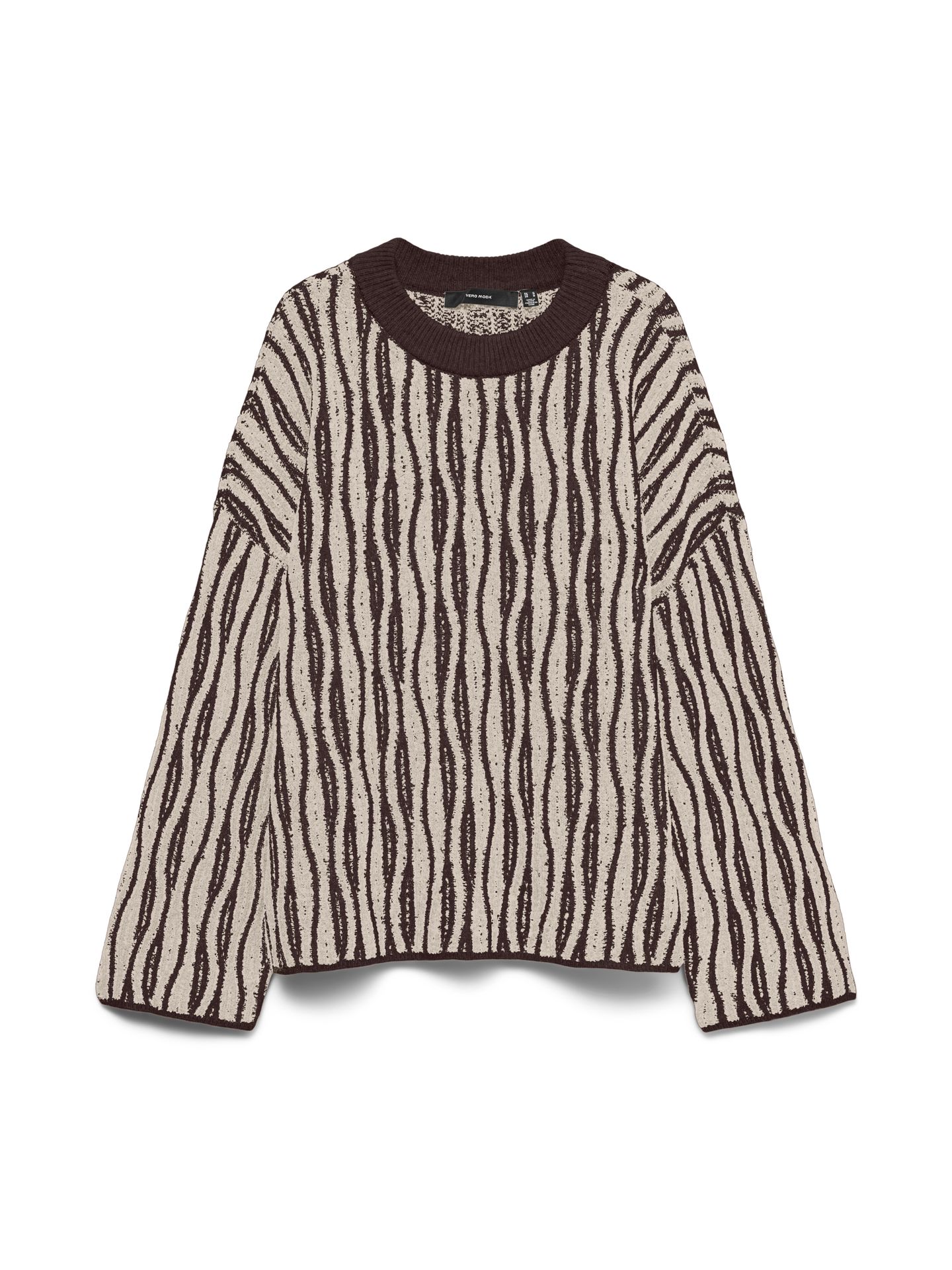 Vero Moda VMJOSIE LS O-NECK LONG PULLOVER BOO Chocolate Torte/MELANGE 00120352-EKA26011400003157