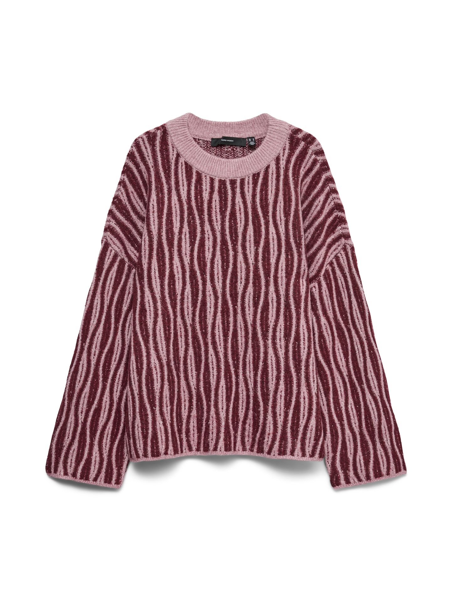 Vero Moda VMJOSIE LS O-NECK LONG PULLOVER BOO Elderberry/WINDSOR WINE 00120352-EKA26011400003764