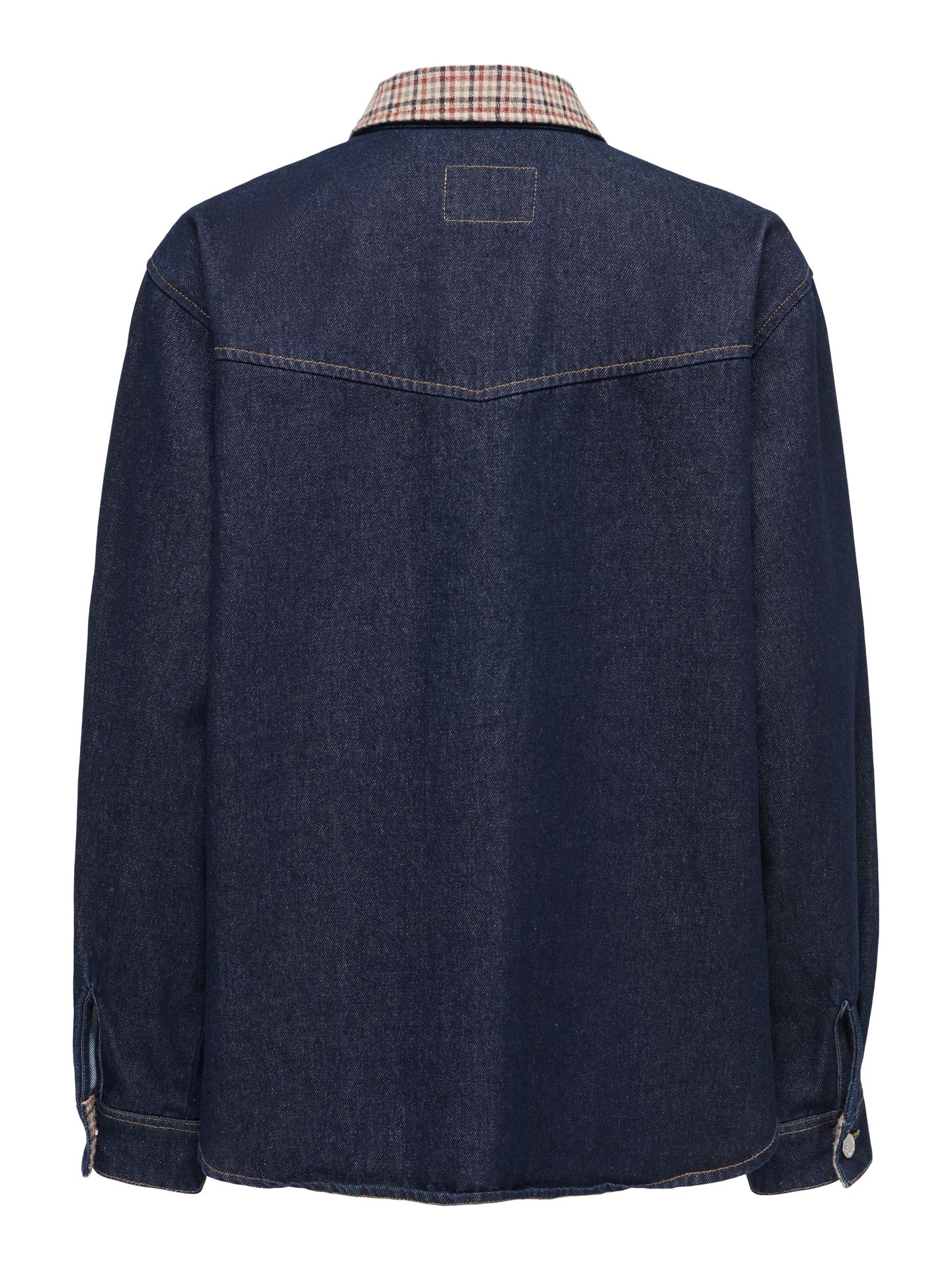 Only ONLVERA LS CHECK DNM SHIRT SIJI Dark Blue Denim 2900170106022