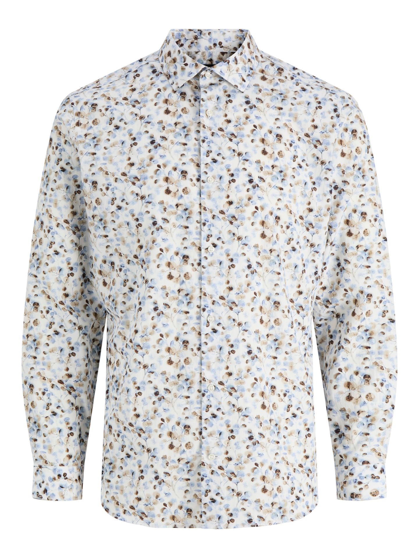 Jack & Jones JPRBLAPARKER PRINT L/S SHIRT White 00120358-EKA26011400000309