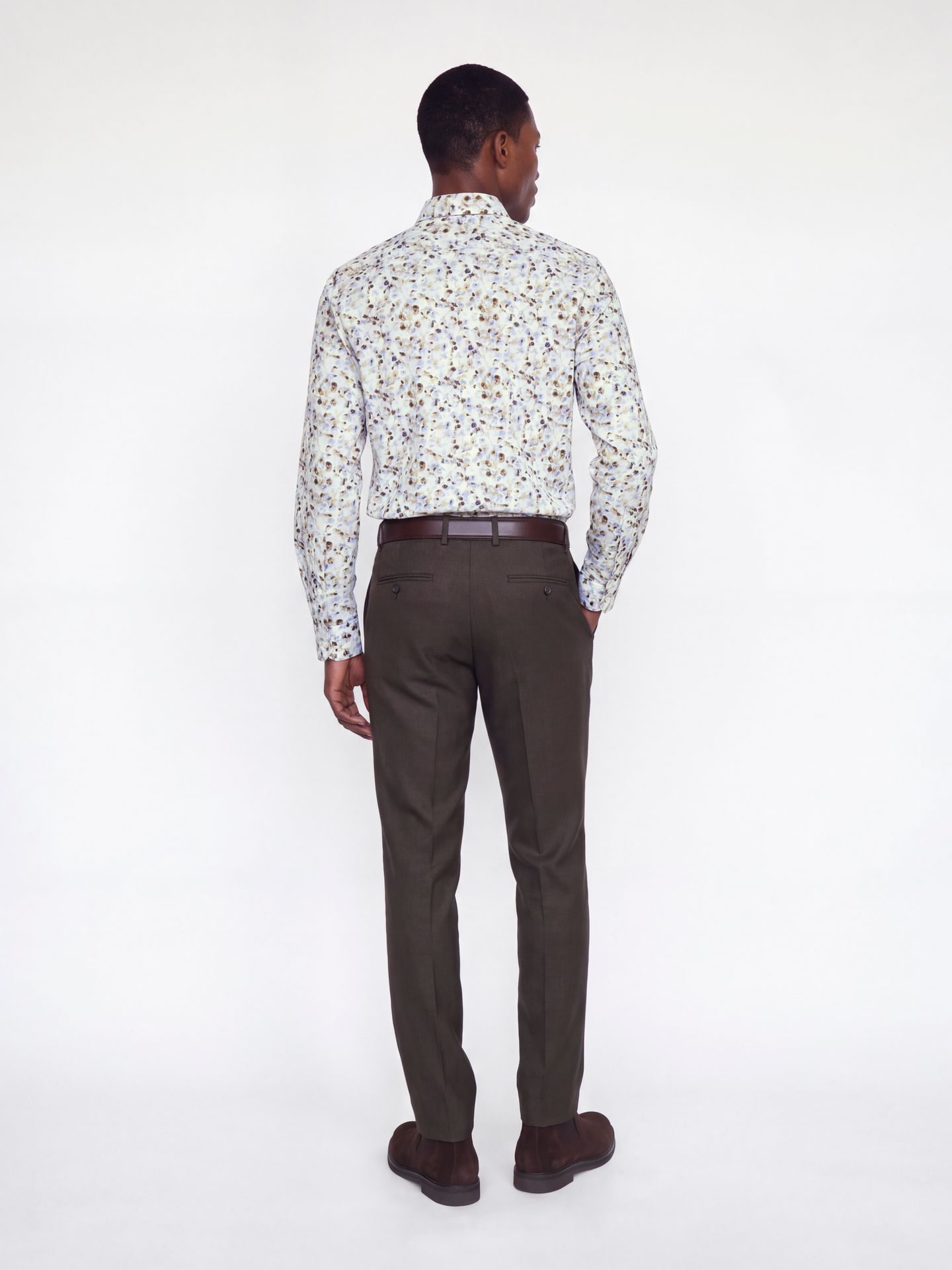 Jack & Jones JPRBLAPARKER PRINT L/S SHIRT White 2900170117028