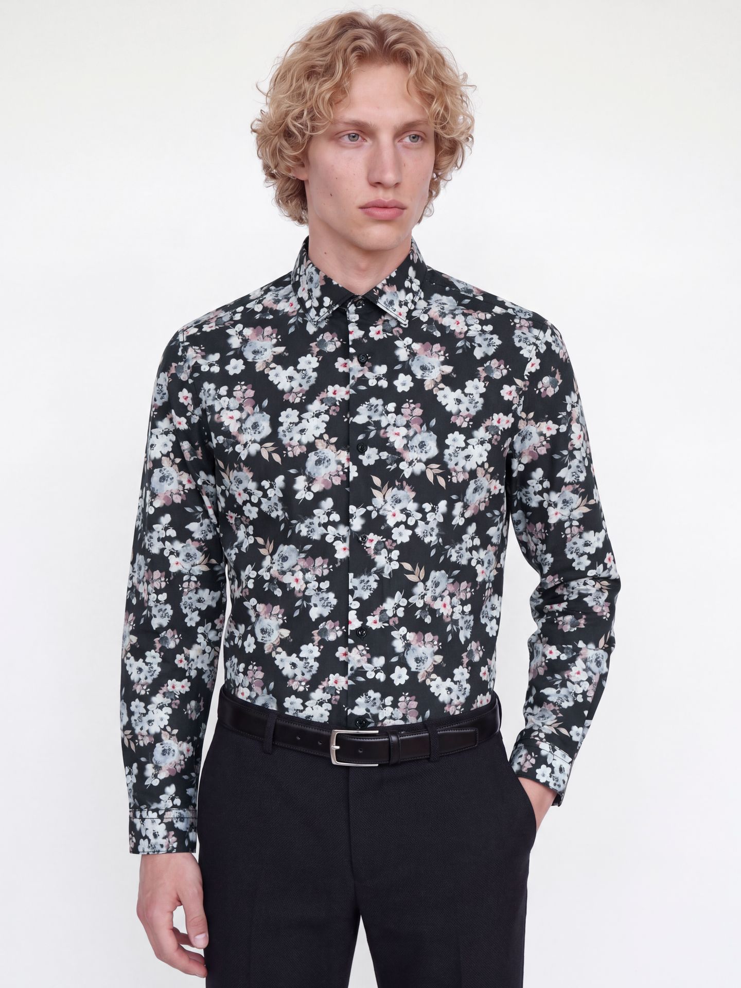 Jack & Jones JPRBLAPARKER PRINT L/S SHIRT Night Sky 00120358-EKA26011400001487