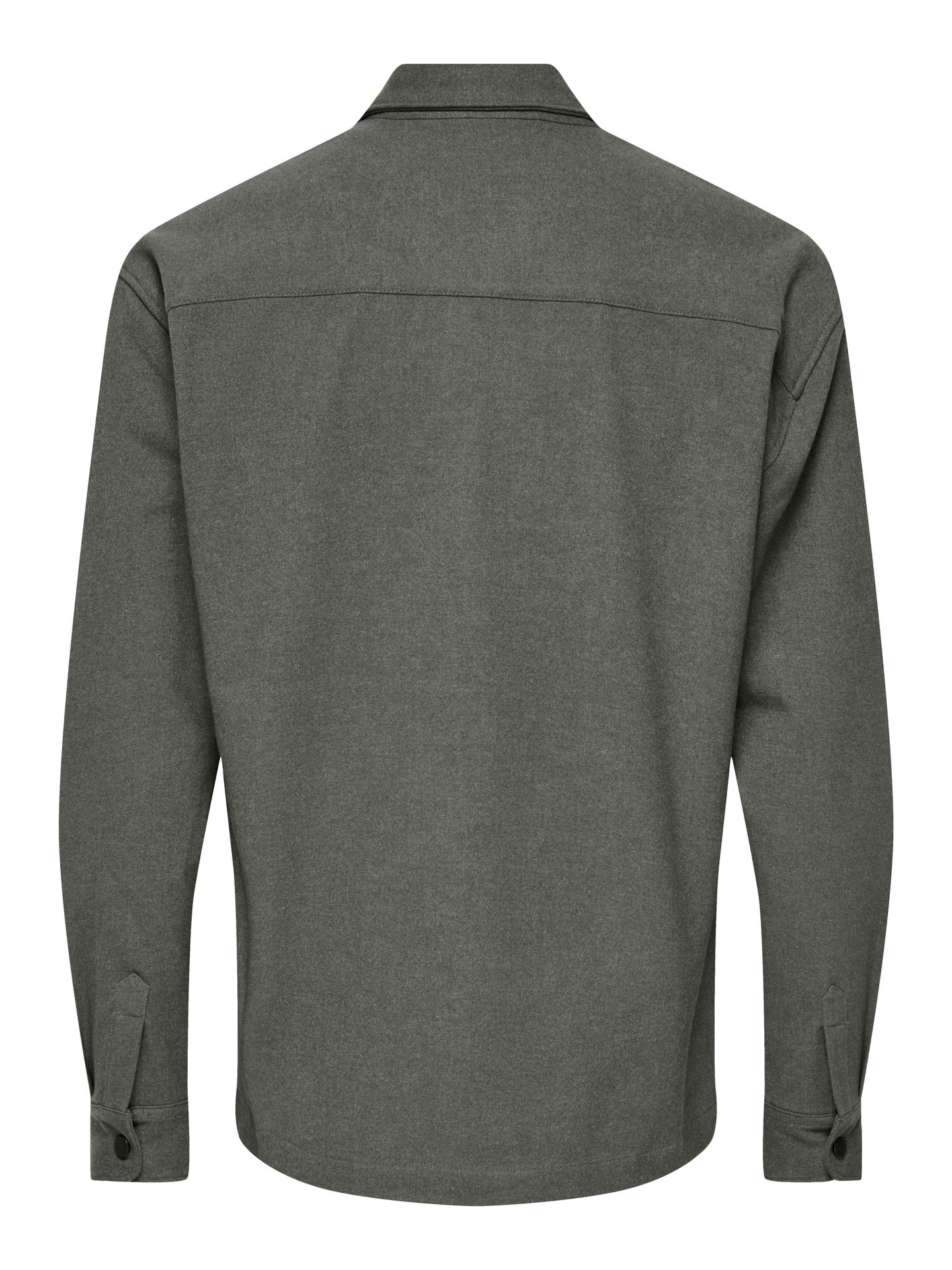 Only & Sons ONSMARK BRUSHED 0353 OVERSHIRT NOOS Beluga 2900170121056