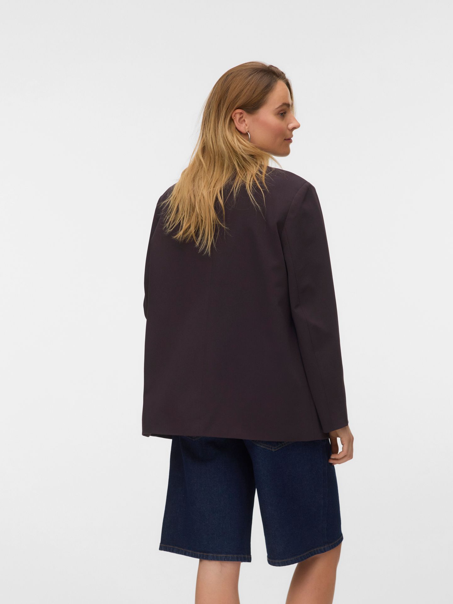 Vero Moda VMBESTIE LS LOOSE BLAZER NOOS Chocolate Brown/HENNY 2900170512021