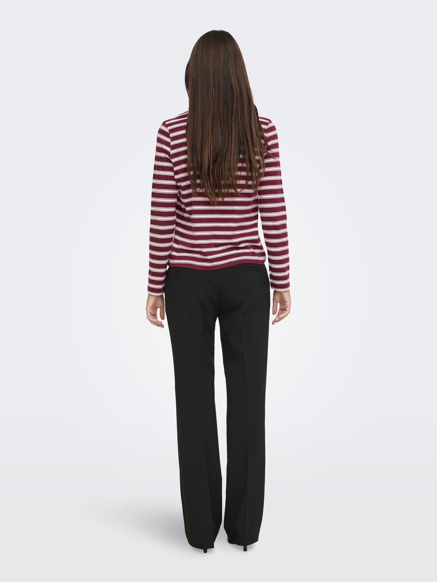 Only JDYPISA L/S PRINT TOP JRS NOOS Windsor Wine/CHELSEA STRIPE + BS HE 2900170130010