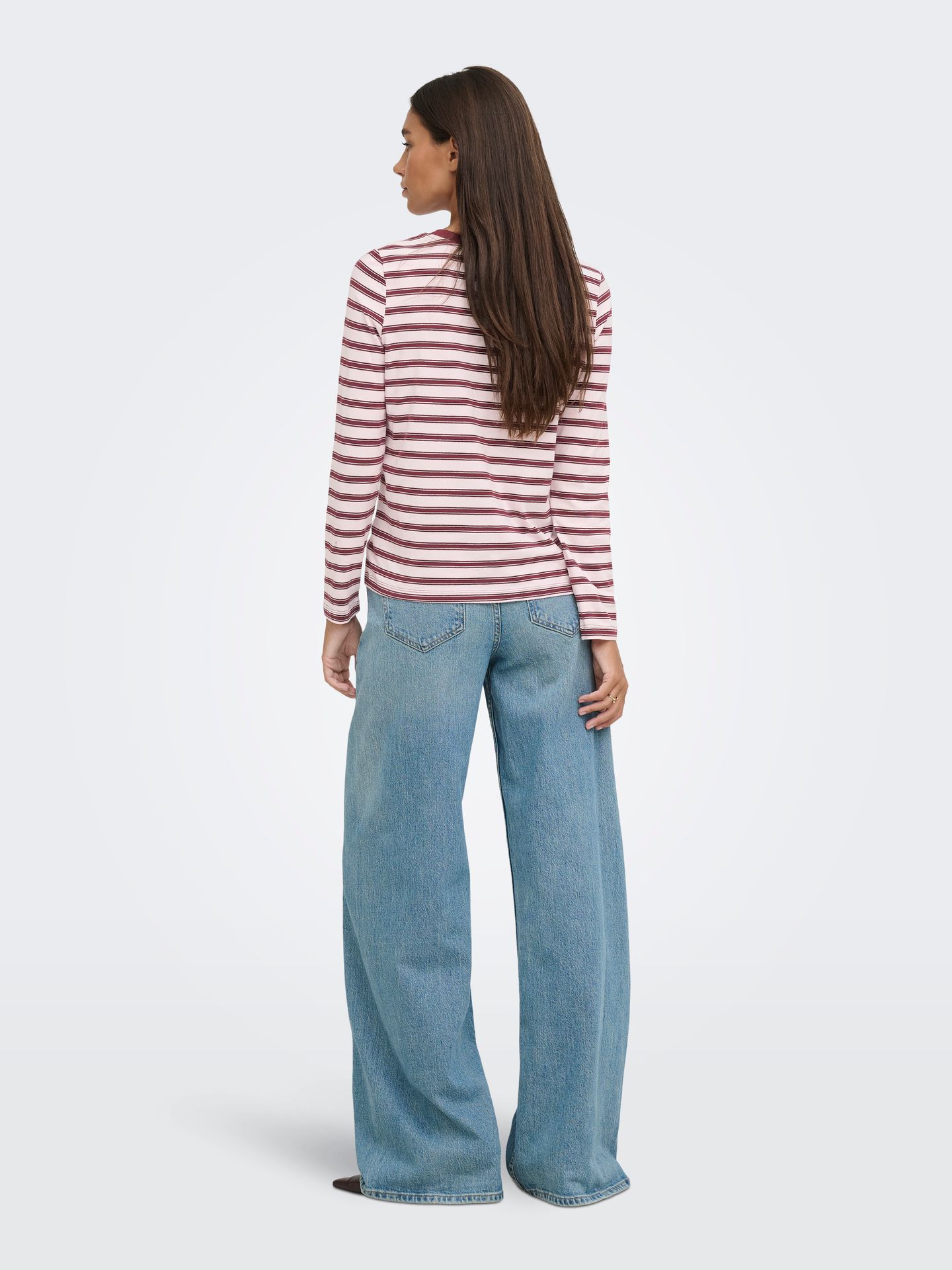Only JDYPISA L/S PRINT TOP JRS NOOS Chalk Pink/CHELSEA STRIPE + BS HEAR 2900170131017