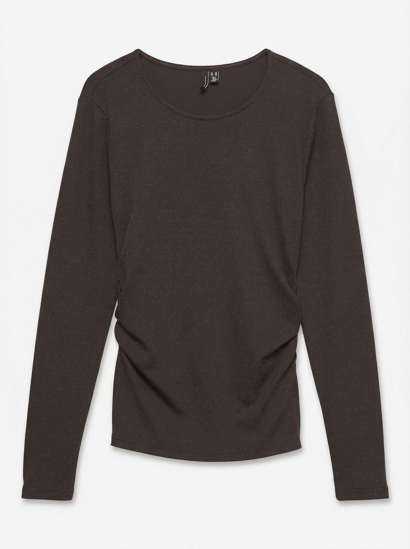 Vero Moda VMKANVA LS O-NECK TOP LX JRS Chocolate Torte/MELANGE 00120363-EKA26011400003157