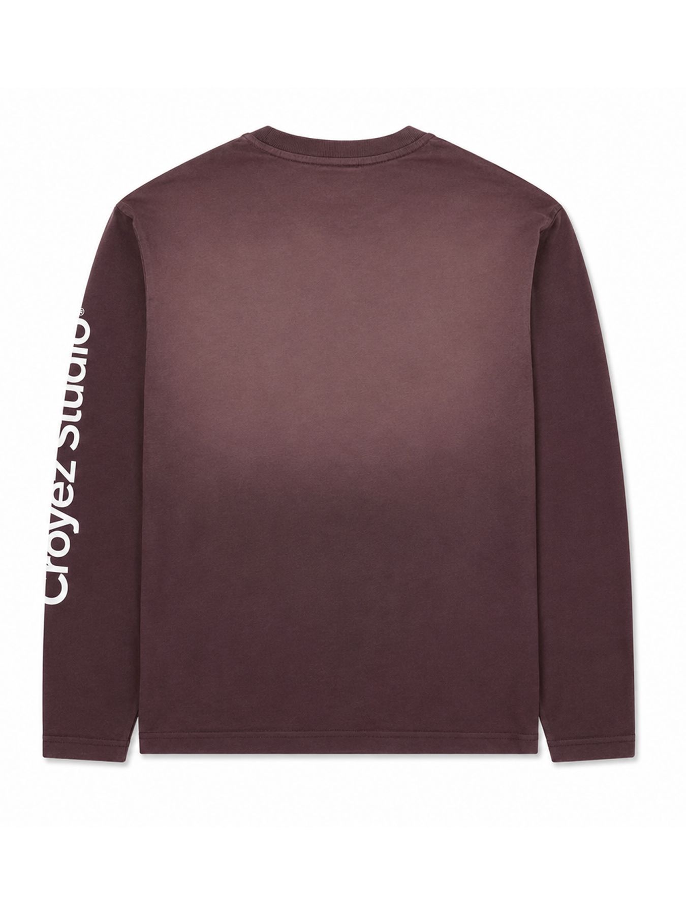 Croyez Croyez Studio Faded Longsleeve T-Shirt 45009 raisin red 2900170139068