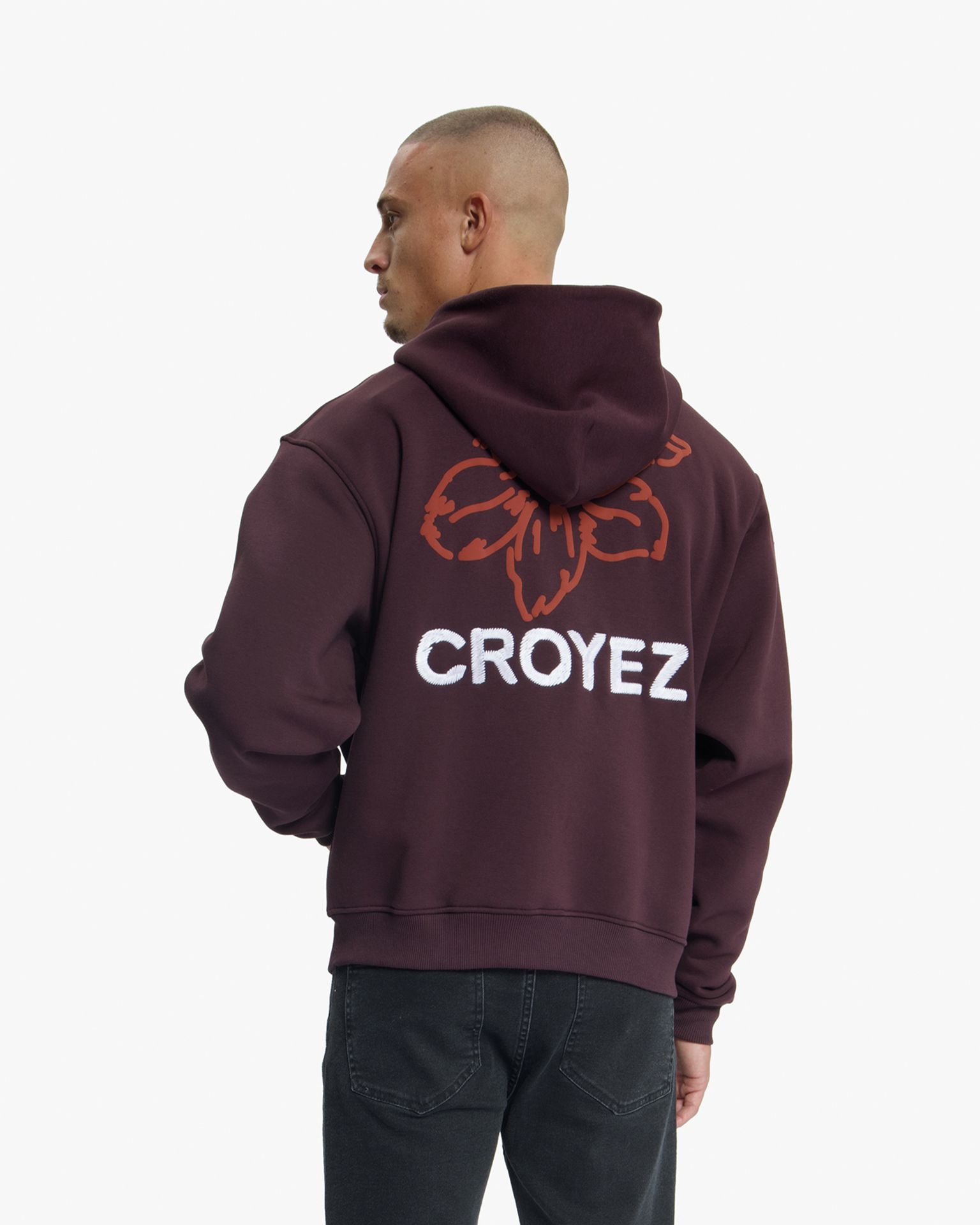 Croyez Croyez Gardener Zip Hoodie 45009 raisin red 2900170144031