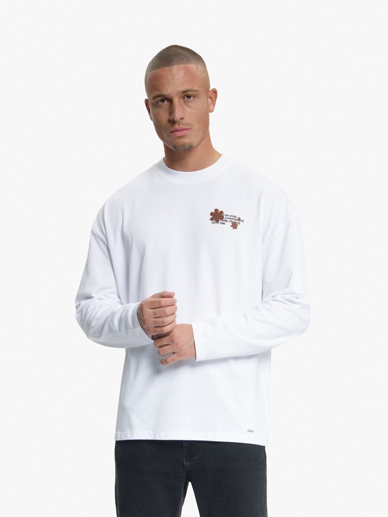 Croyez Croyez Silhouette 2.0 Longsleeve T-Shirt 40001 white 00120371-EKA26013600000001
