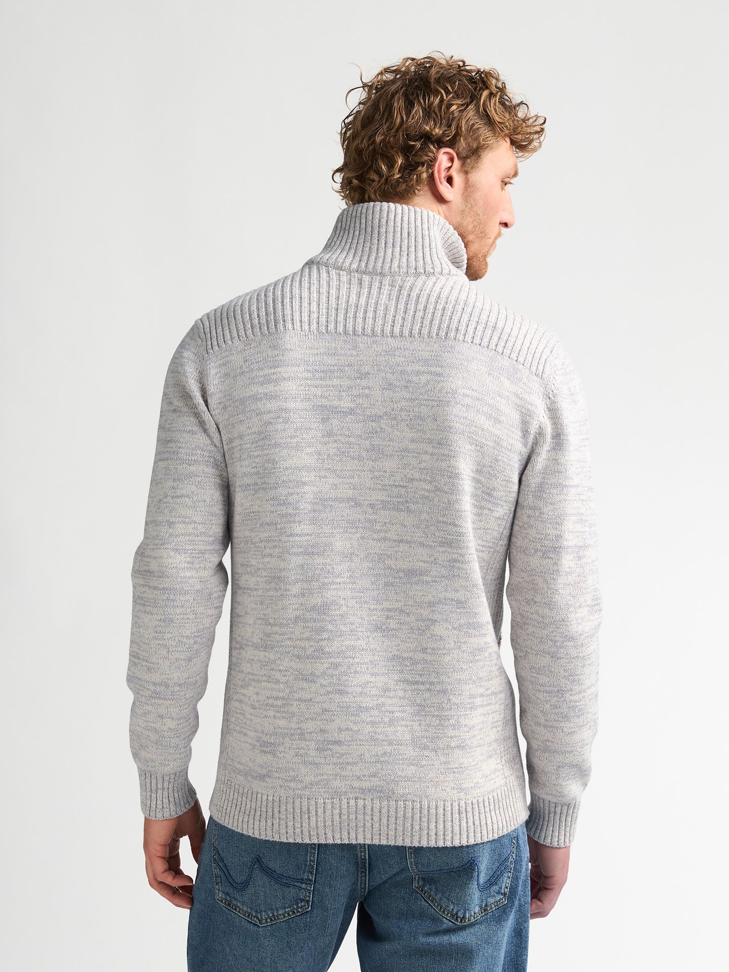 Petrol Industries Men Knitwear Collar Cardigan 0009 antique white melee 2900170171068