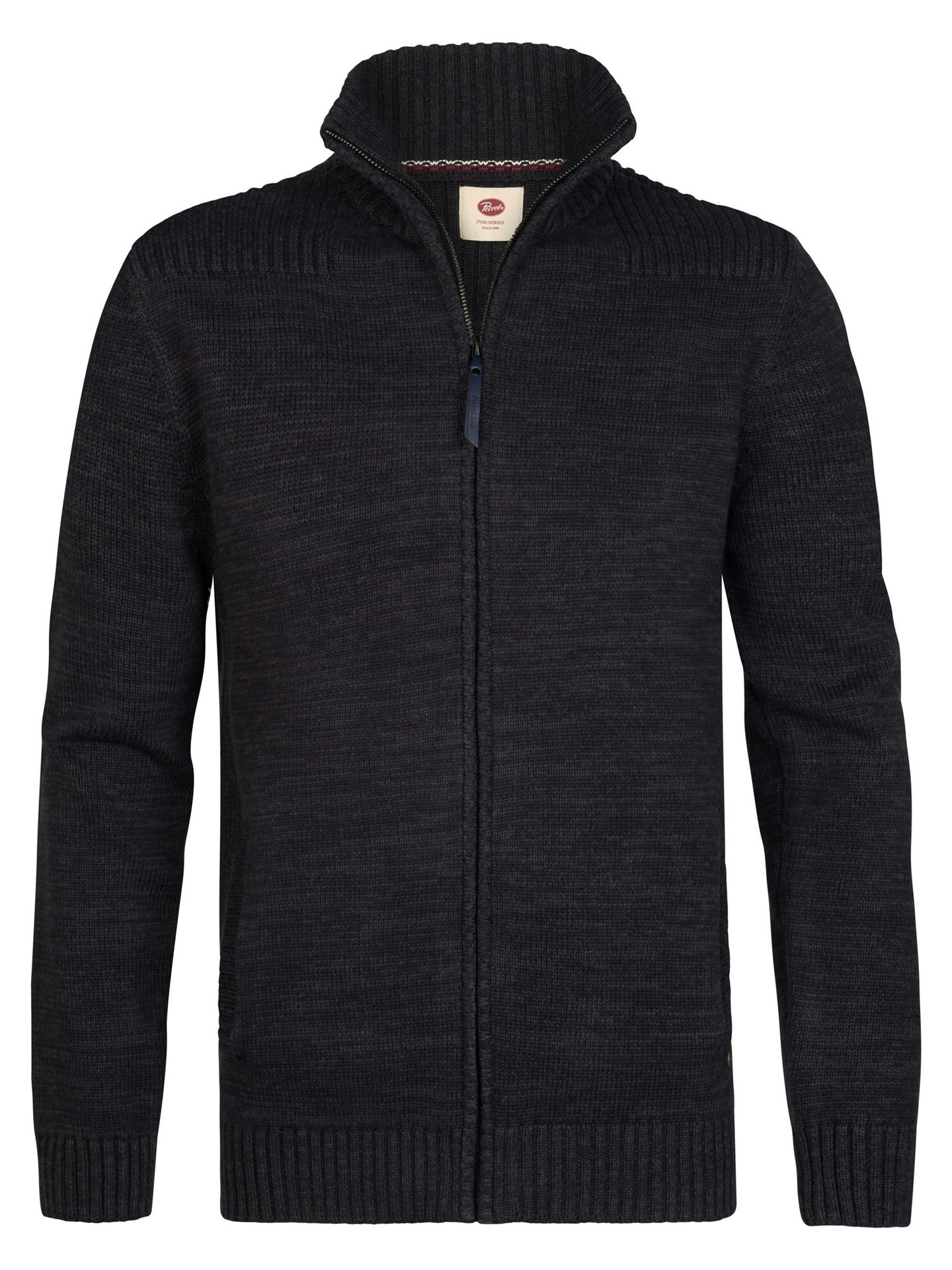 Petrol Industries Men Knitwear Collar Cardigan 9111 deep black 00120386-EKA26002700000166