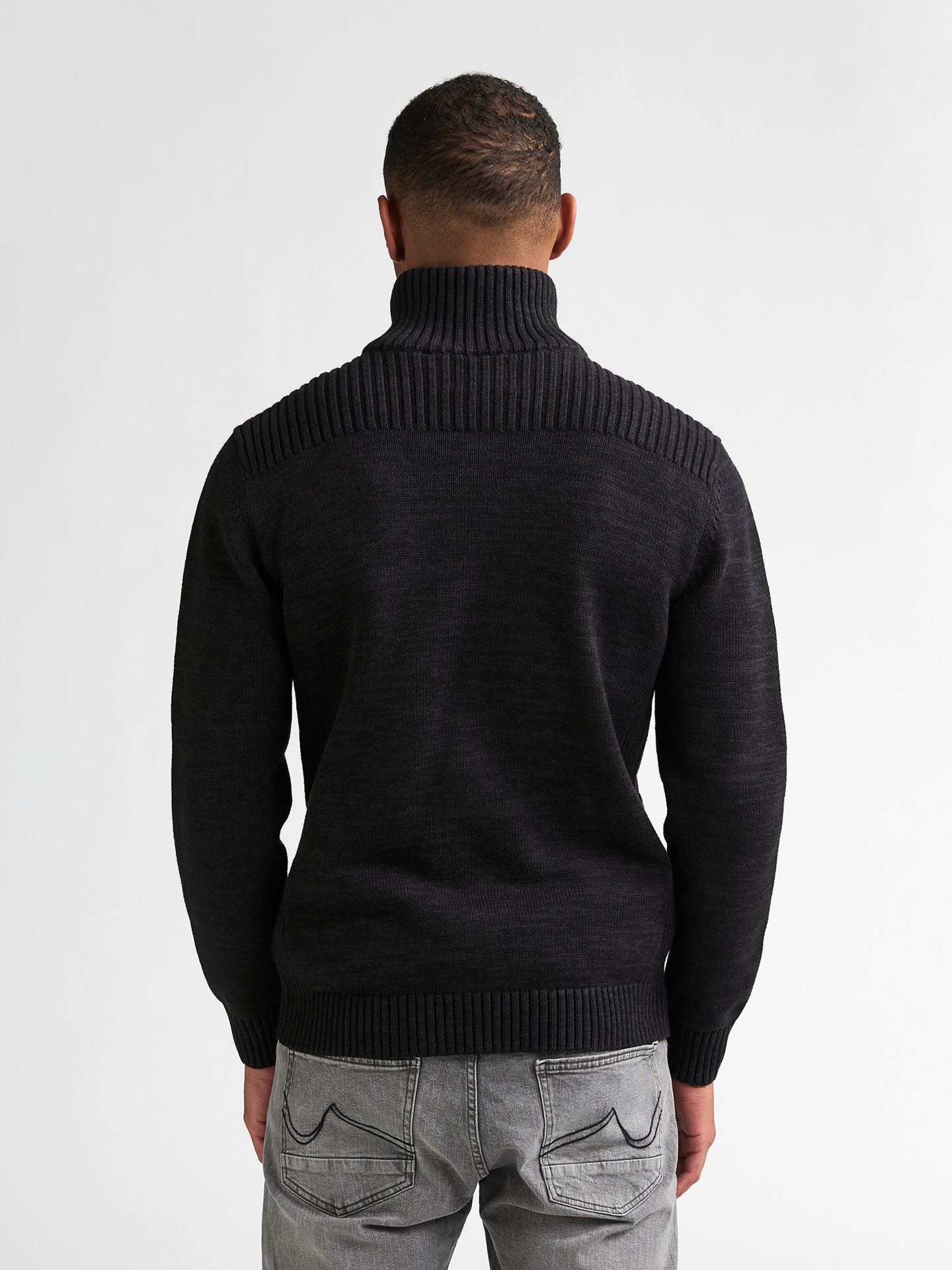 Petrol Industries Men Knitwear Collar Cardigan 9111 deep black 2900170174069