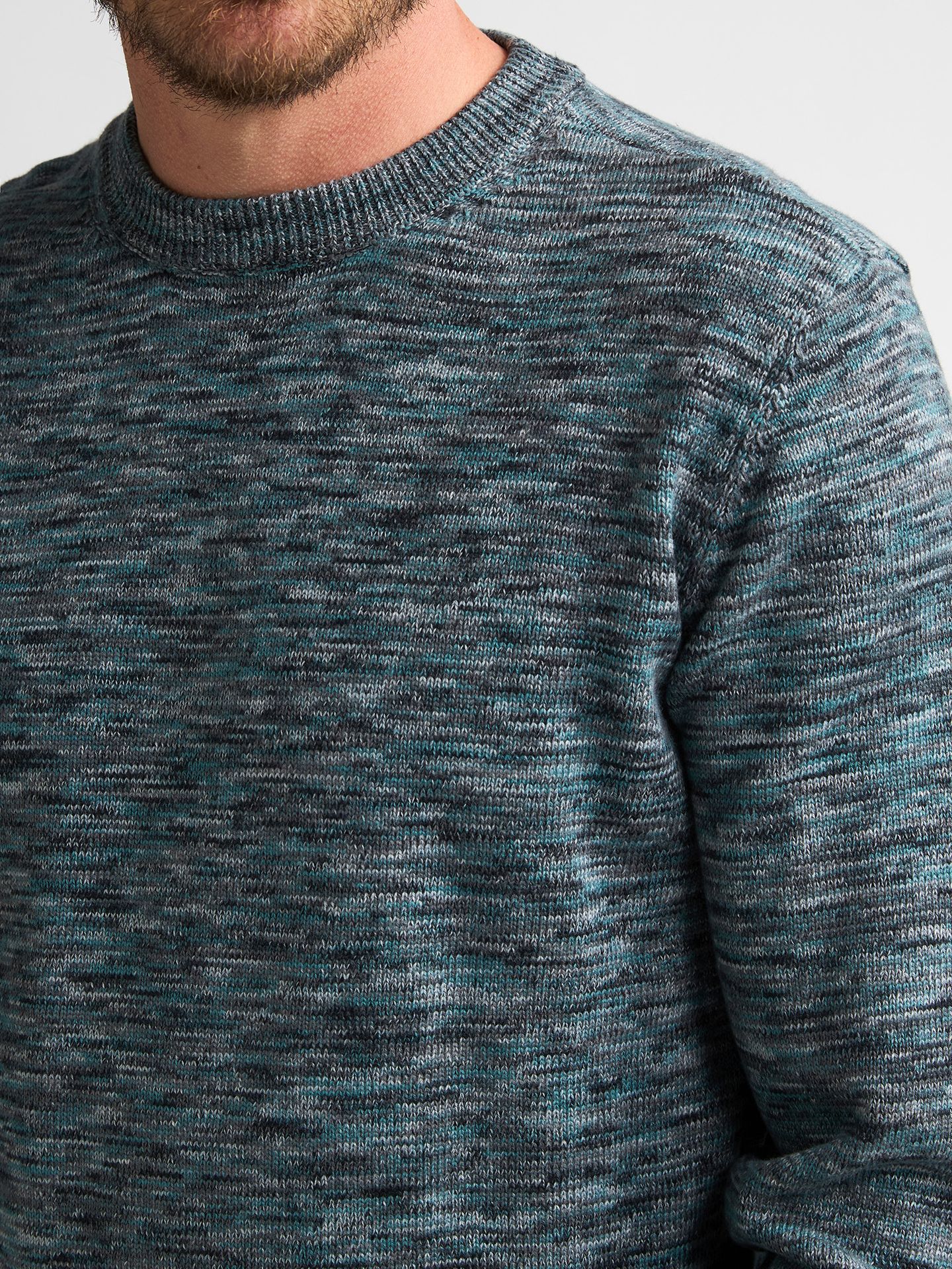 Petrol Industries Men Knitwear Round Neck Basic 6185 Steel Green 2900170175073