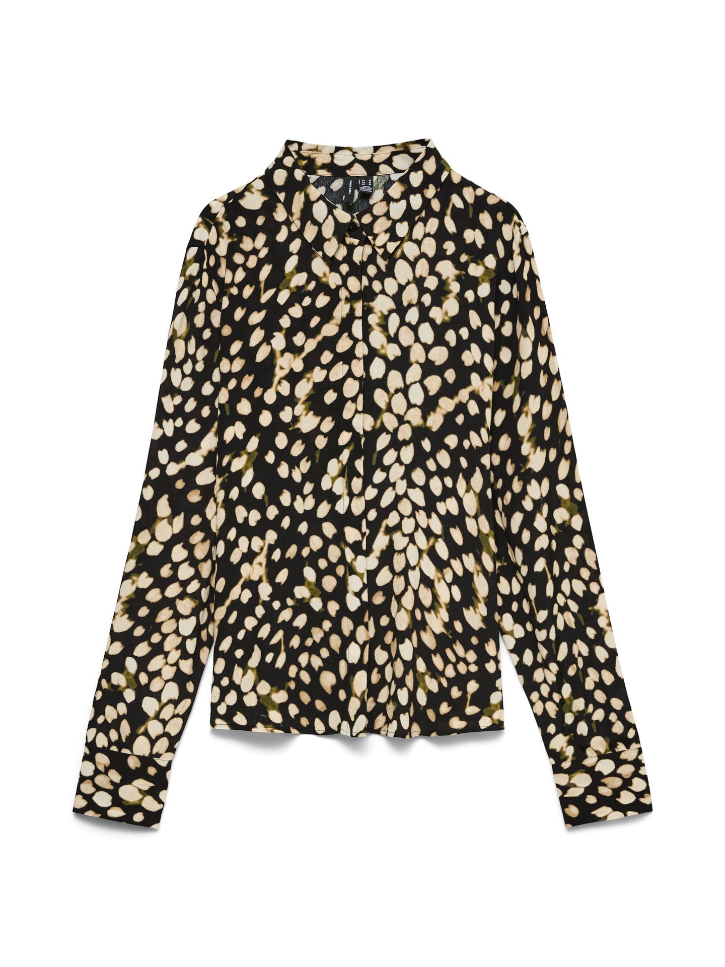 Vero Moda VMMIRIAM LS SHIRT WVN BTQ Black/COATED 00120399-EKA26011400000116