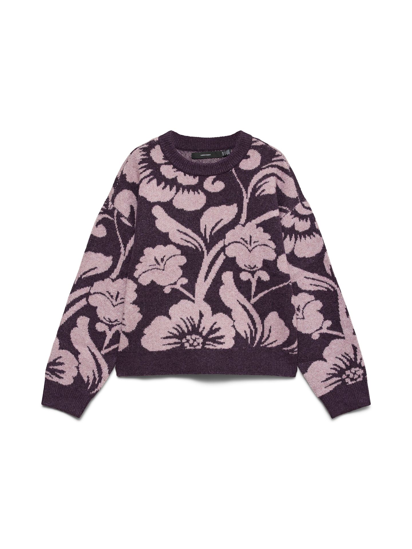 Vero Moda VMETTASHINE LS O-NECK PULLOVER BOO Sweet Grape/W. ELDERBERRY + SILVER 00120401-EKA26011400003773