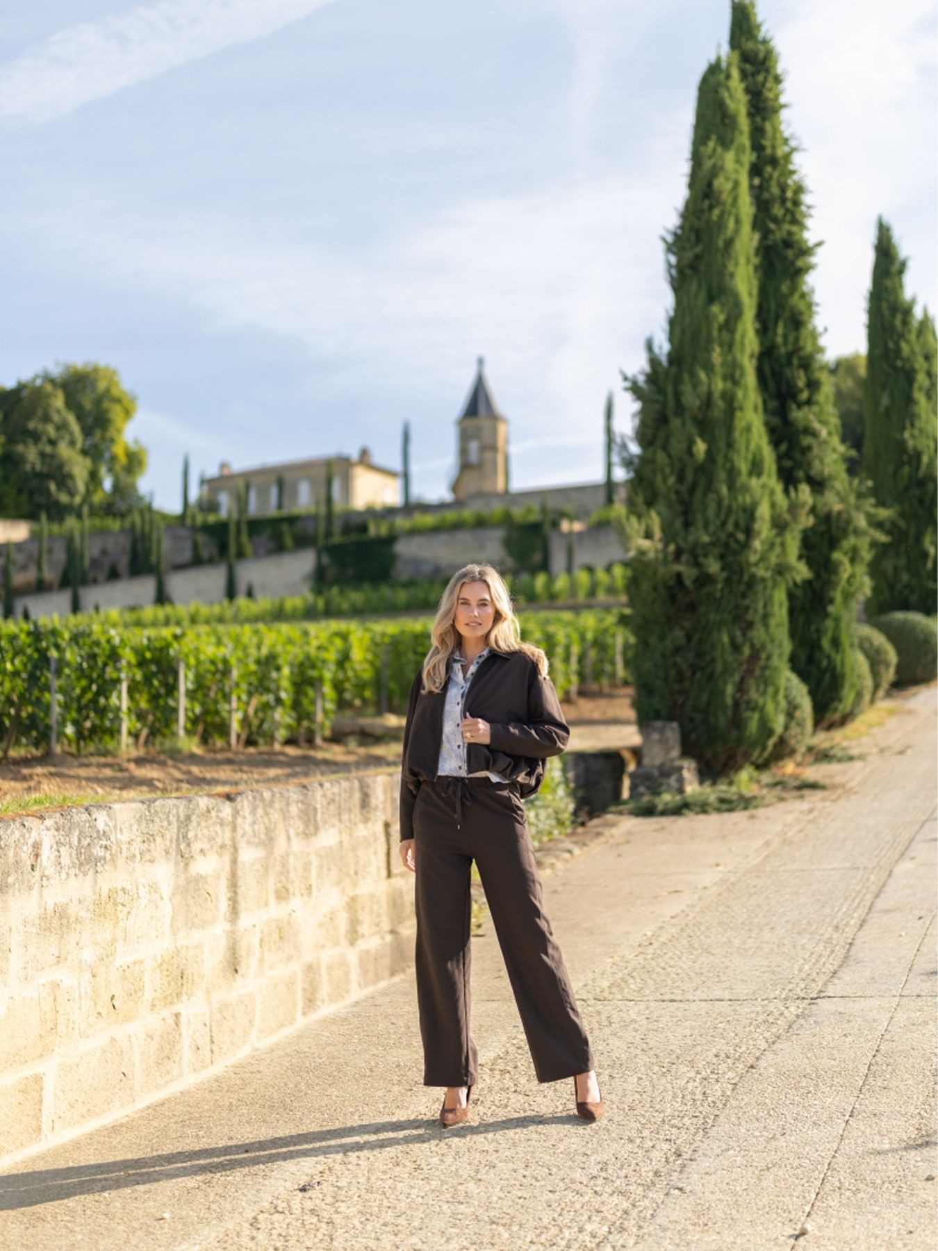 Elvira Trouser Madison Dark Coffee suede 2900170206142