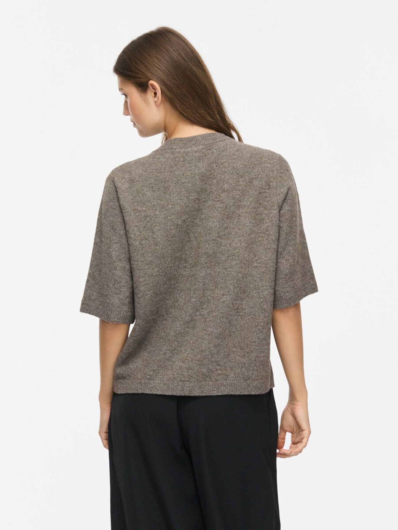Object VILIGA 2/4 CABLE KNIT CARDIGAN Falcon/MELANGE 2900170523027
