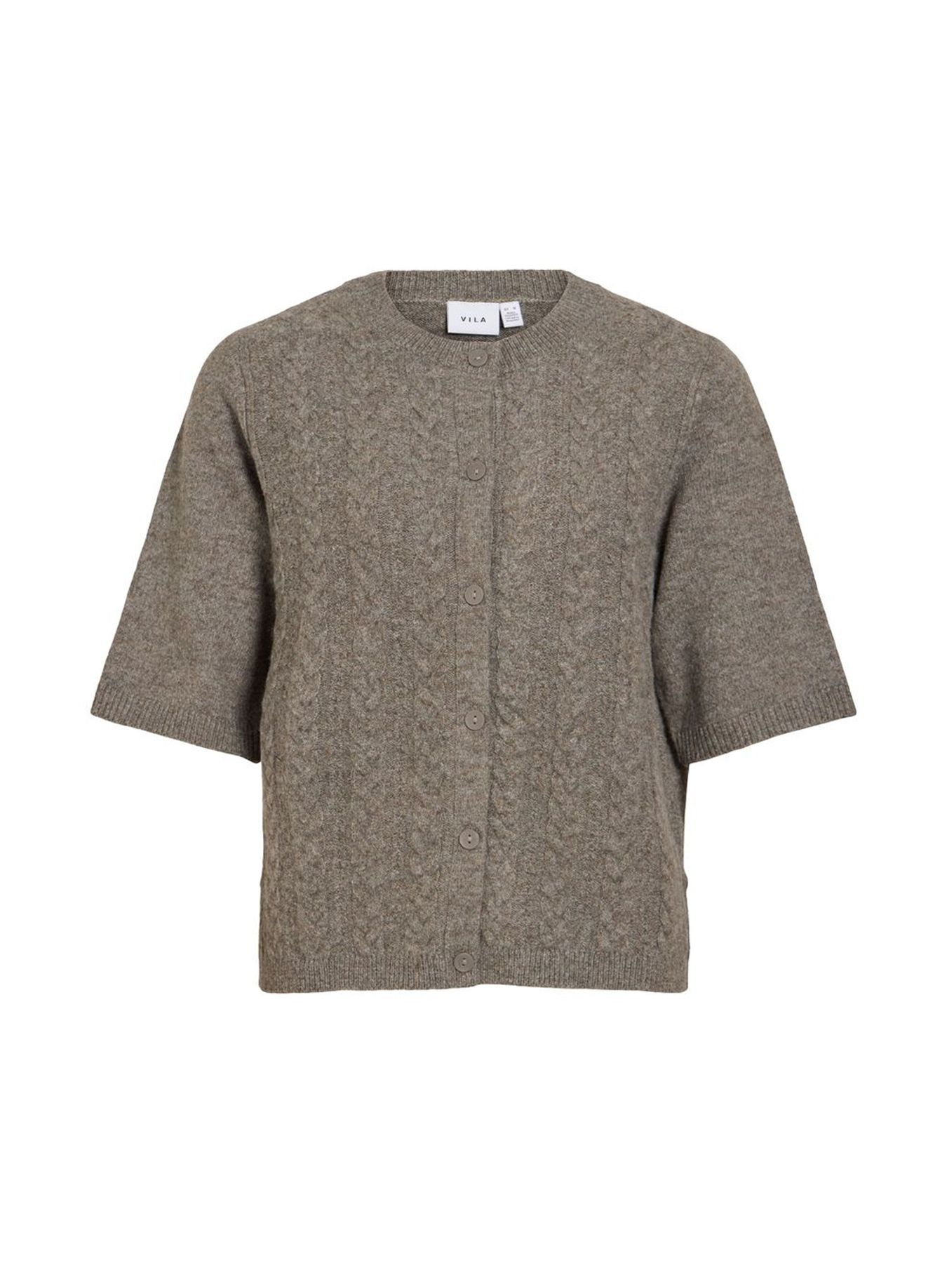 Object VILIGA 2/4 CABLE KNIT CARDIGAN Falcon/MELANGE 2900170523027