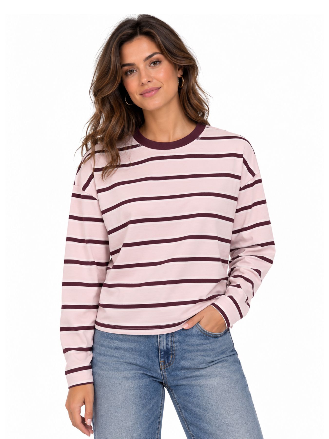 Only ONLFREJA L/S STRIPE TOP CC JRS Pale Lilac/Freja autumn (fig) 00120558-EKA26011400003782