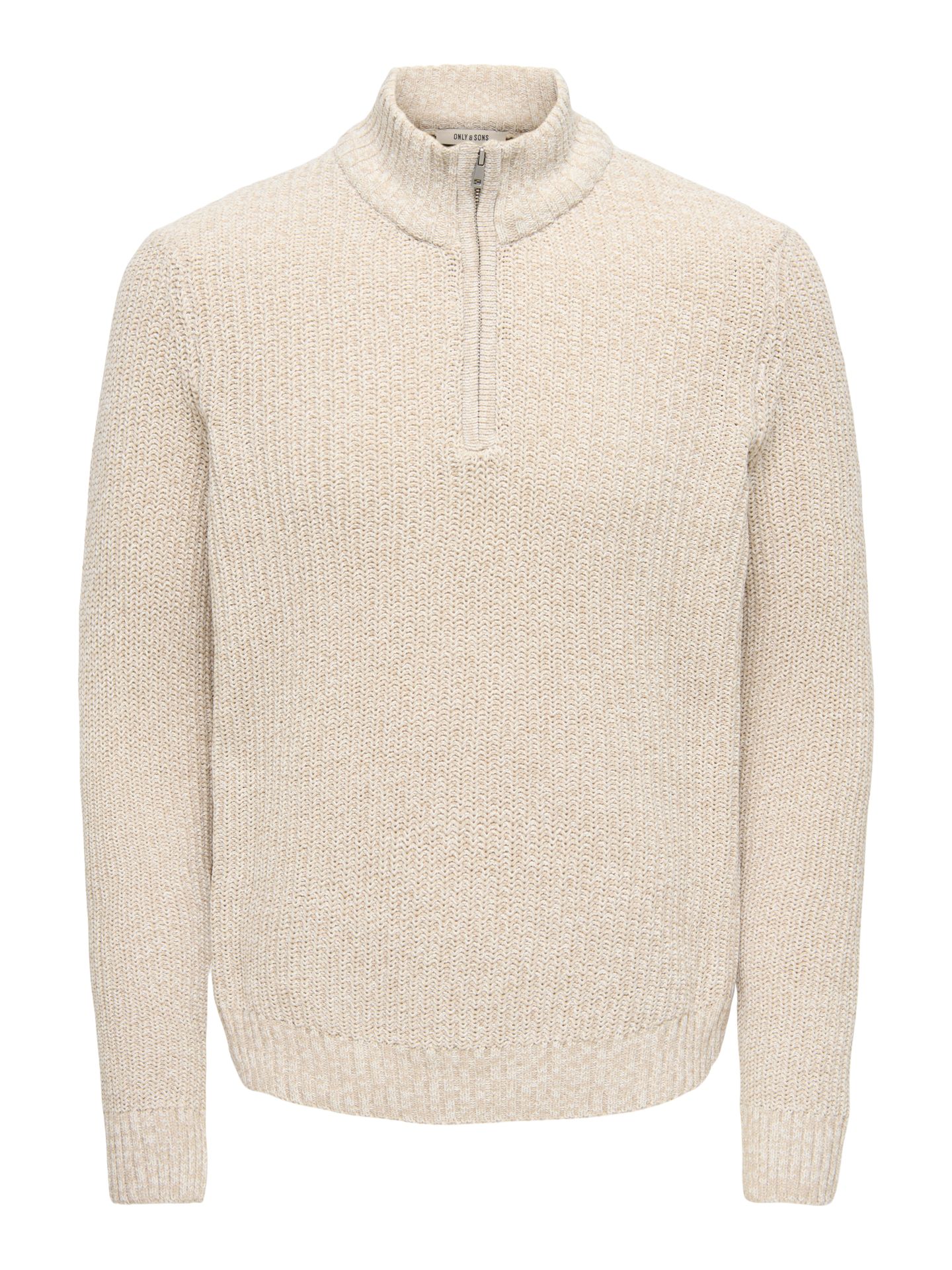 Only & Sons ONSJOIN REG LS HIGH NECK KNIT CAMP Silver Lining/EGRET 00120561-EKA26011400003784