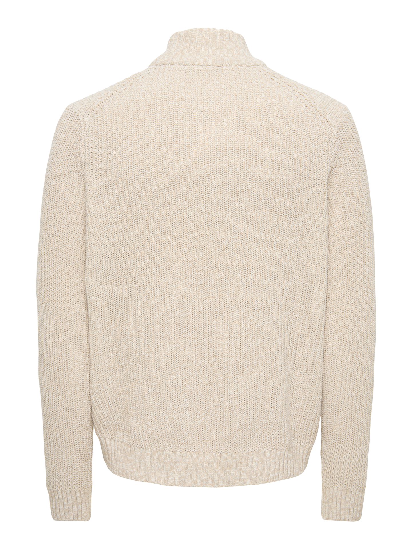Only & Sons ONSJOIN REG LS HIGH NECK KNIT CAMP Silver Lining/EGRET 2900170532043