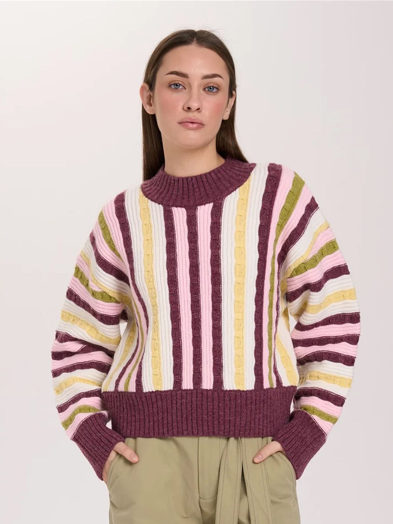 24 Colours Pullover Multicolor Stripe 00120712-MULTICOLORSTRIPE