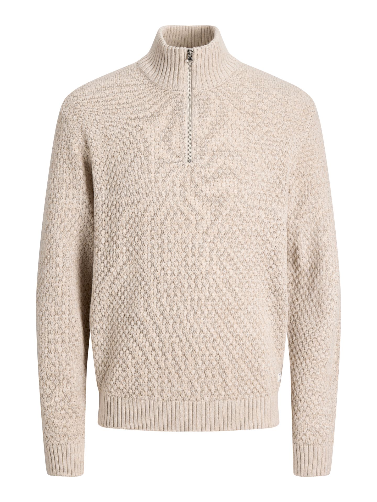 Jack & Jones JJBLAKE KNIT HALF ZIP Moonbeam 00120858-EKA26011400000733