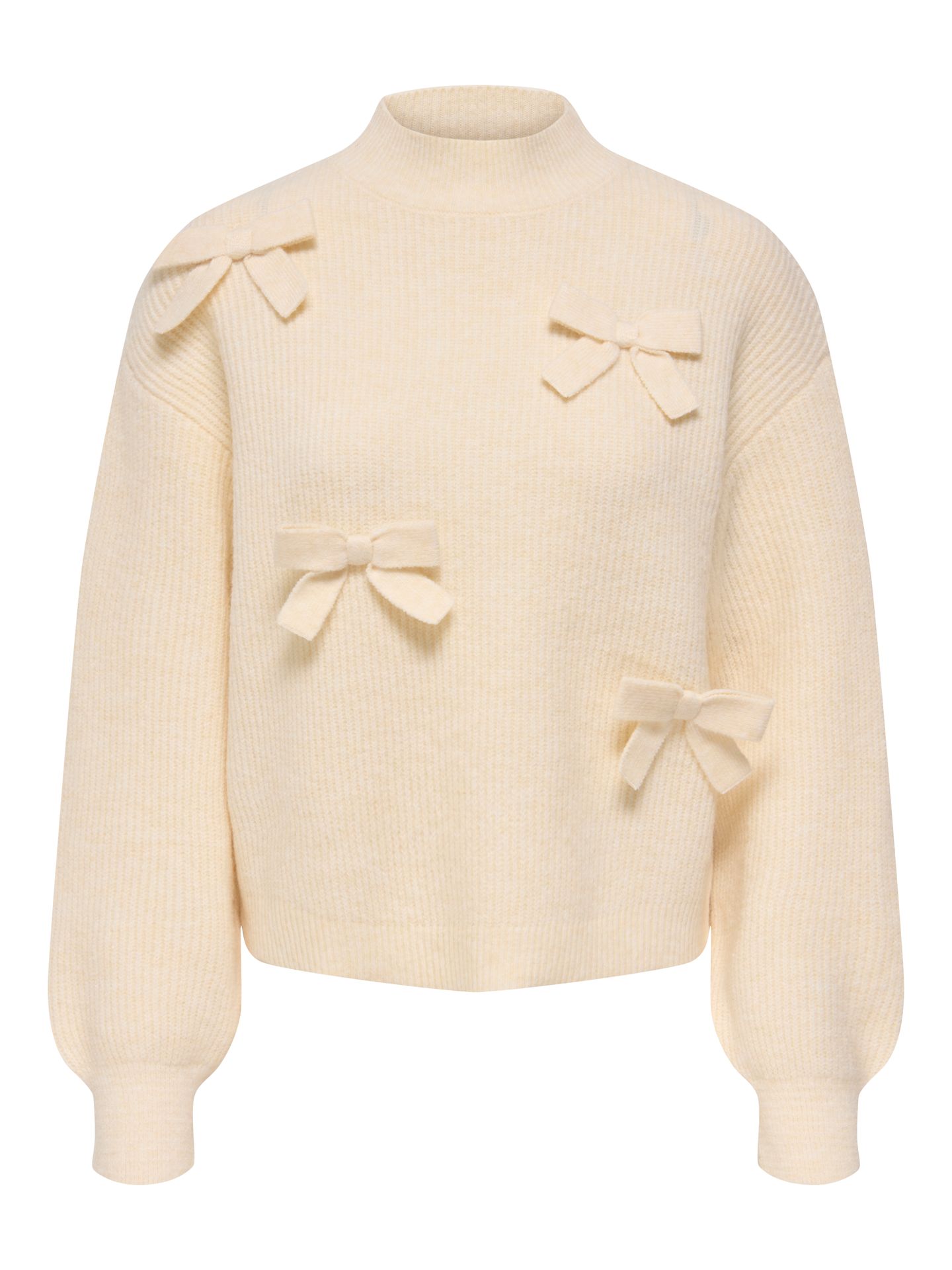 Only ONLLISA LS BOW PULLOVER KNT NOOS Ecru 00120861-EKA26011400000182