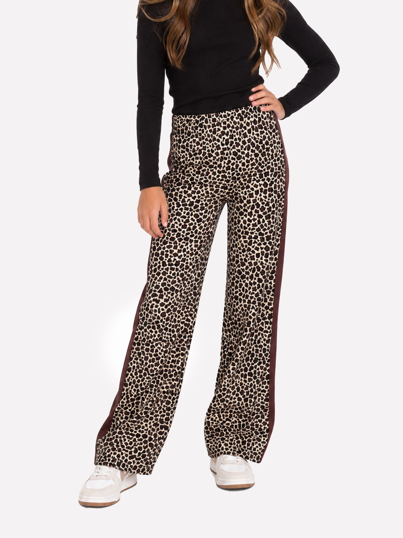 Only KOGVIDA POP WIDE PANT PNT Black/LEO AOP 00120862-EKA26011400000044