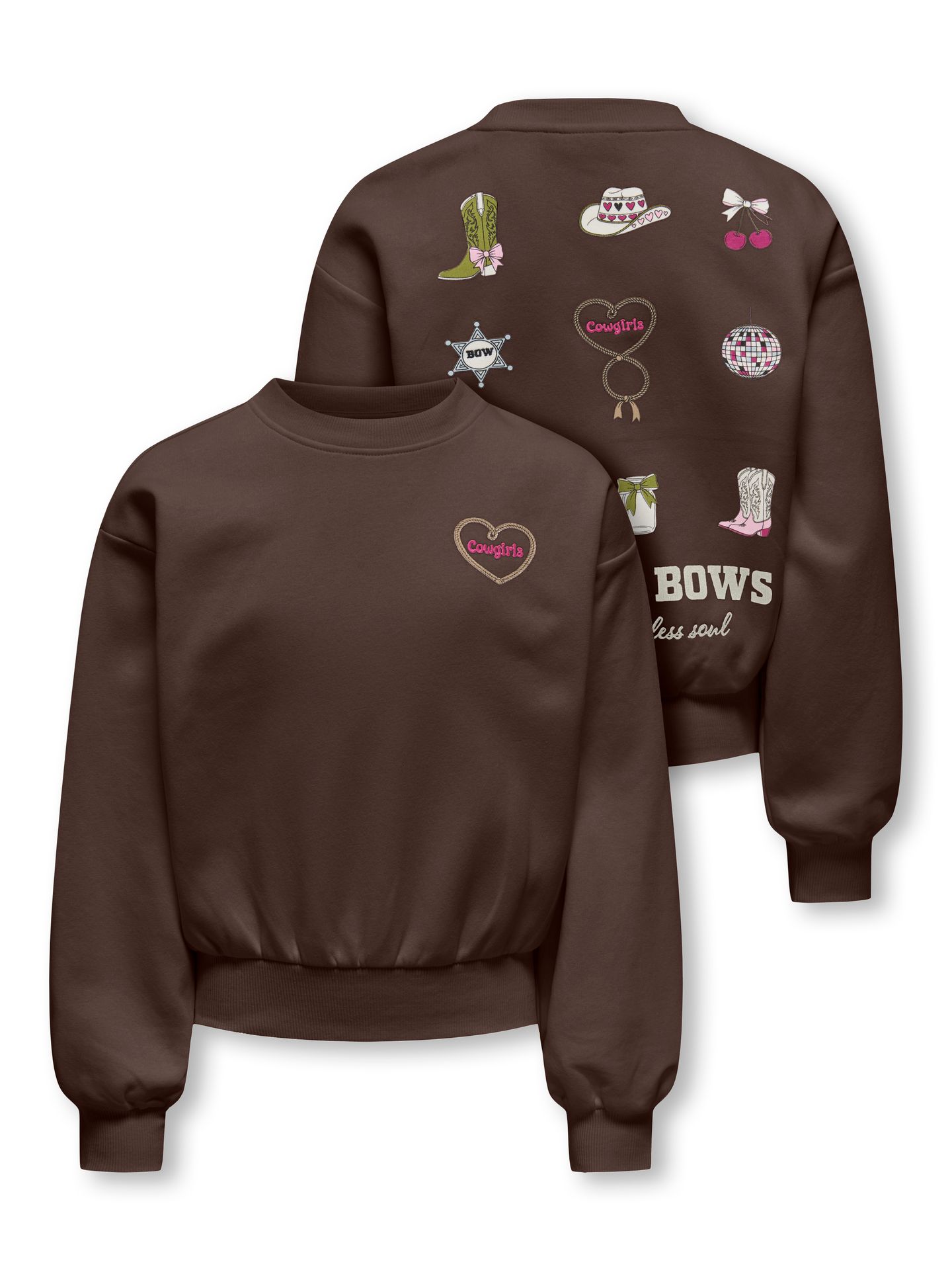 Only KOGFLORINE LS O-NECK PRINTED SWT Bracken/California/Cloud Dancer 2900171063034