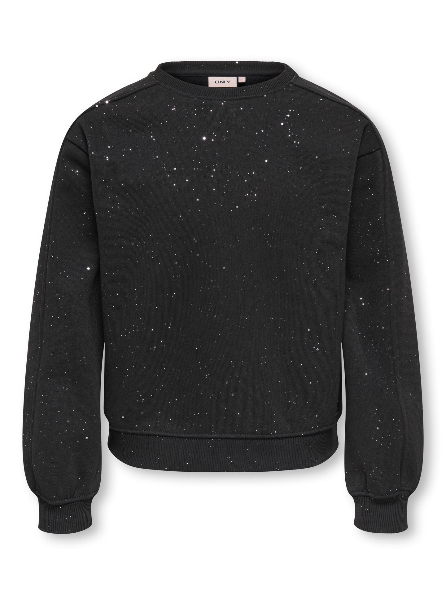 Only KOGOLIVIA LS O-NECK GLITTER SWT Black/LEO AOP 00120864-EKA26011400000044