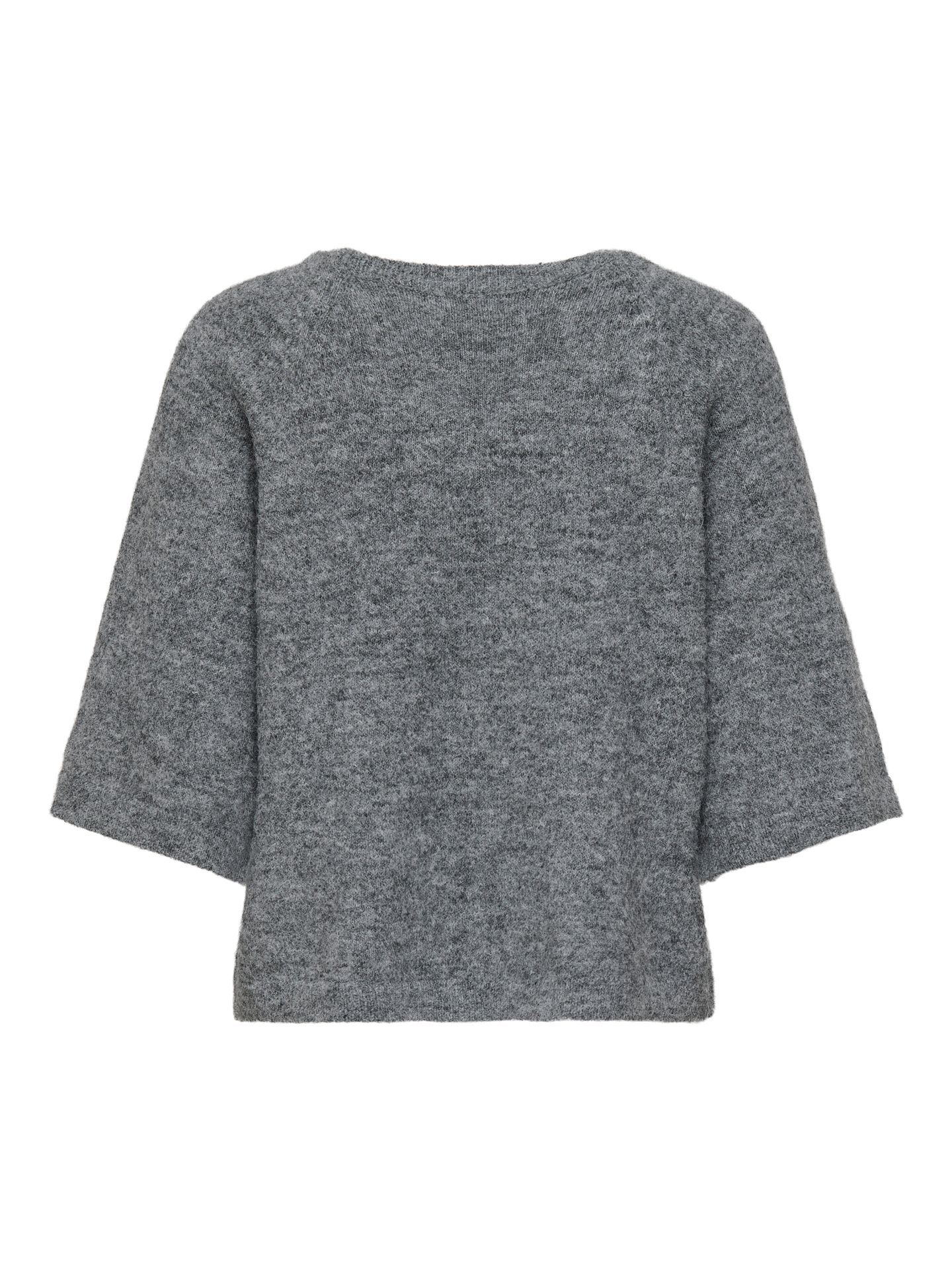 Only JDYALVA 3/4 EMBELLISH PULL KNT NOOS Dark Grey Melange/Gun metallic 2900171066011