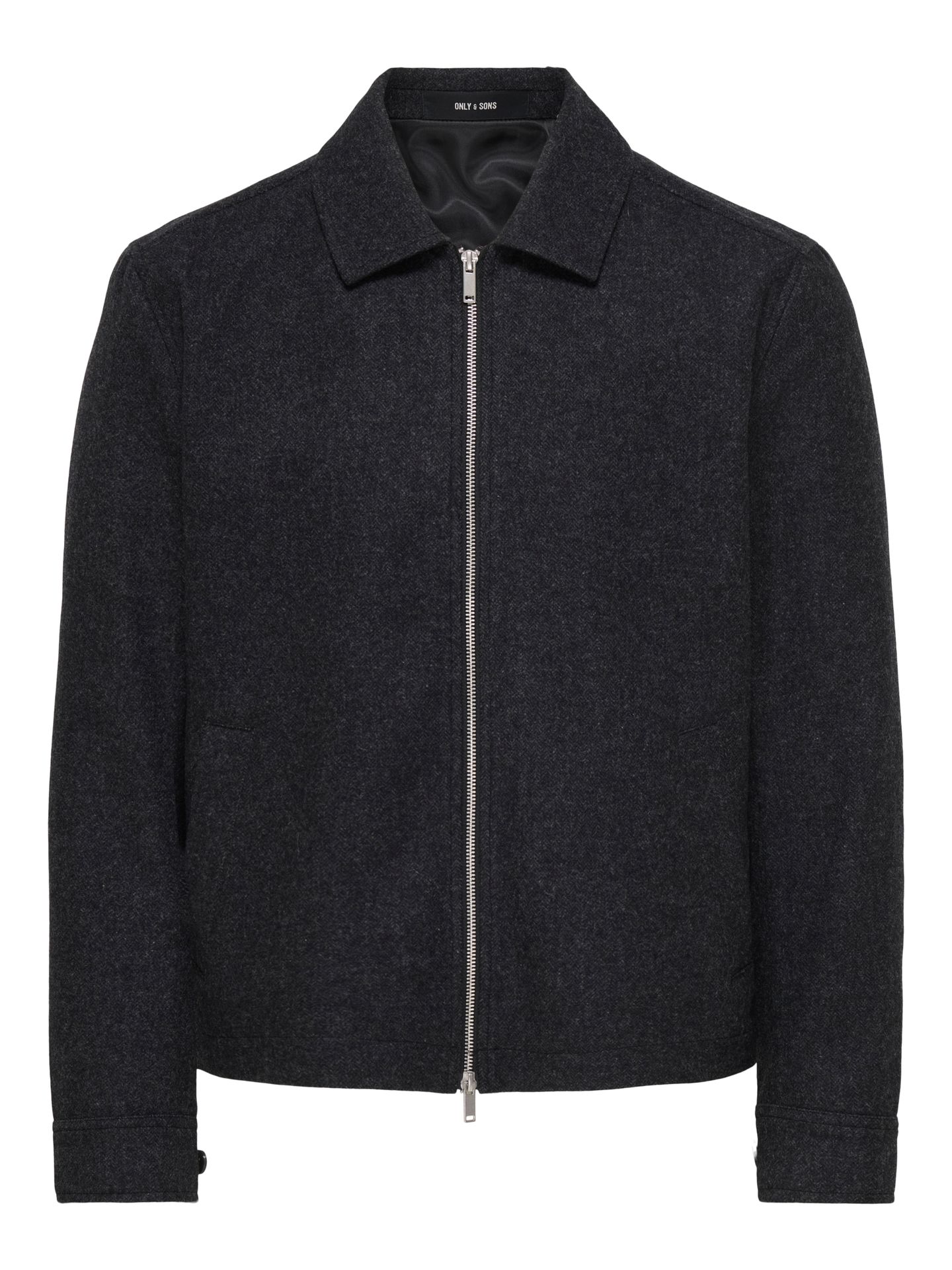 Only & Sons ONSOWEN WOOL JACKET OTW FRML Black Melange/Black Herringbone 2900171073026