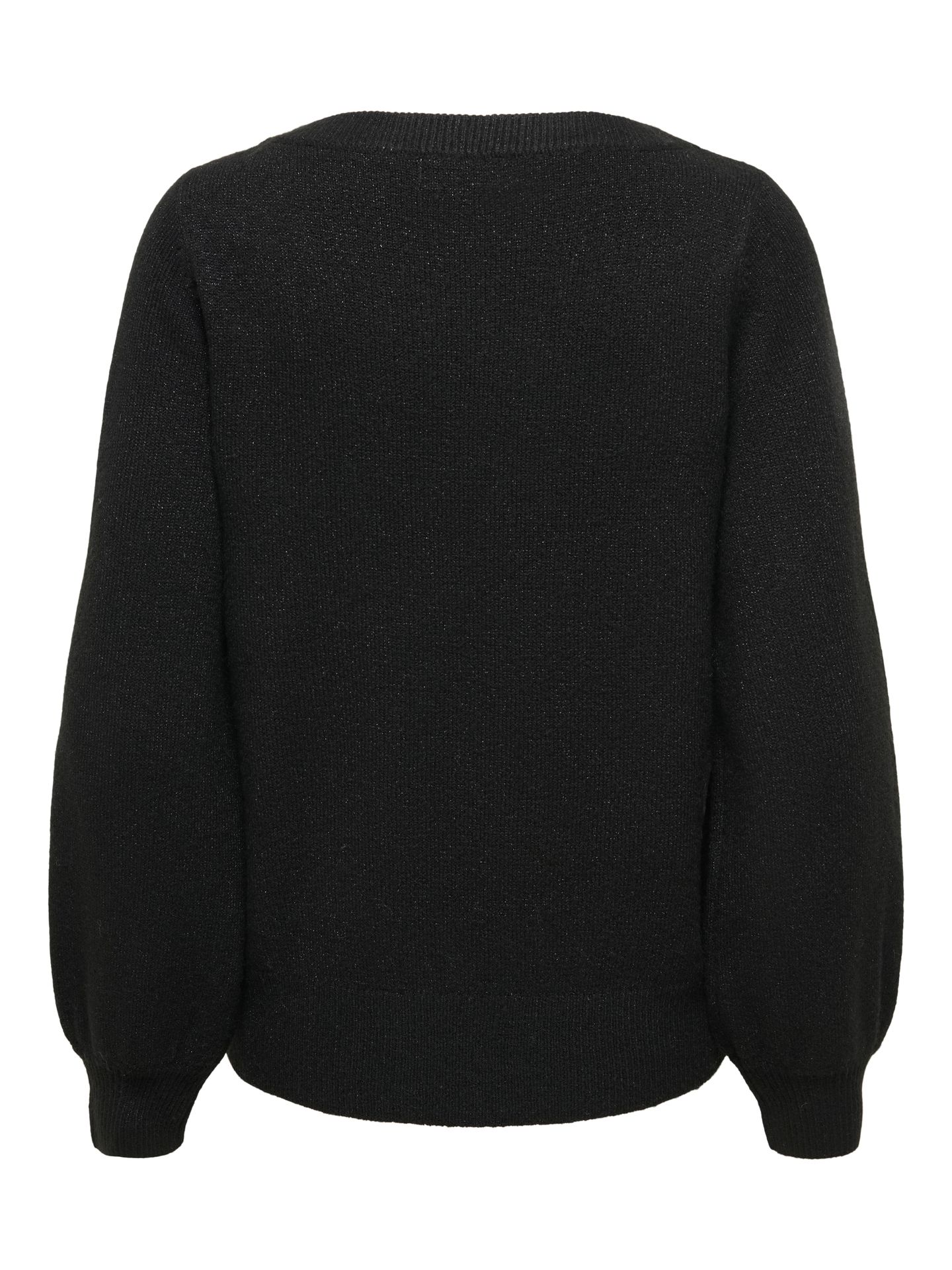 Only JDYRUE GLITTER L/S BOAT PULLOVE KNT Black/CLARA LEO 2900171079059