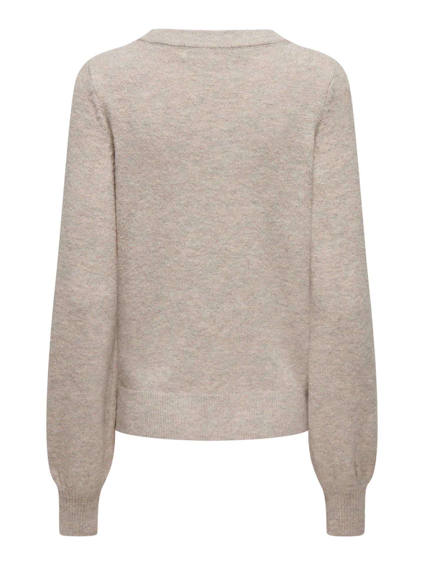 Only JDYRUE GLITTER L/S BOAT PULLOVE KNT Chateau Gray/BLACK BUTTONS 2900171078021